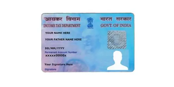 pan card example